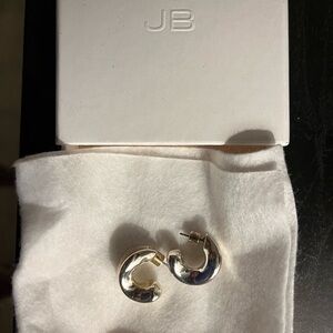 Jenny Bird chunky Doune earrings. Silver. Retail is 160.